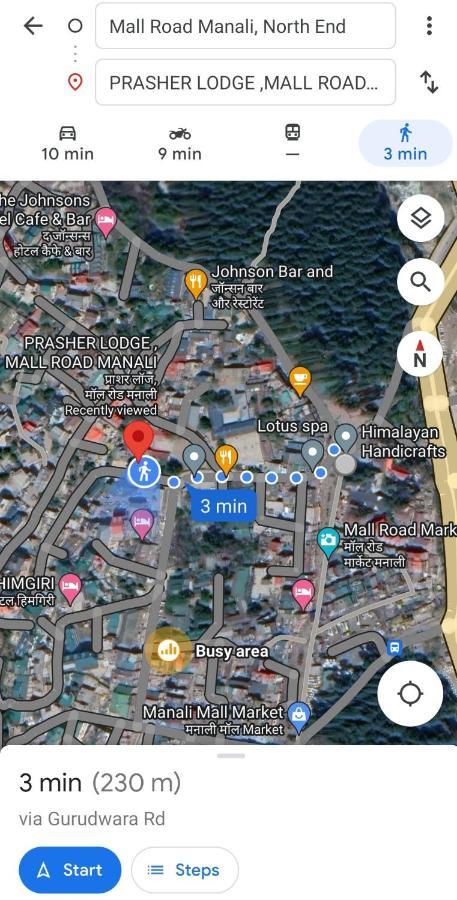 The Prasher Lodge Mall Road Manali Екстериор снимка